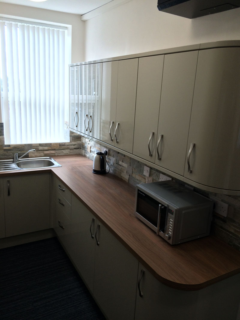 fully furnished office suites for rent with kitchen facilities in Halifax